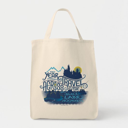 Tote Bag Harry Potter | Black Lake To Hogwarts (Devant)