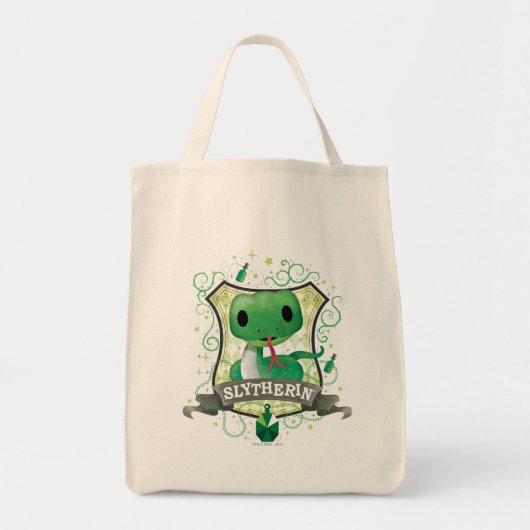 Tote Bag Harry Potter | Blason charmant de SLYTHERIN™ (Devant)
