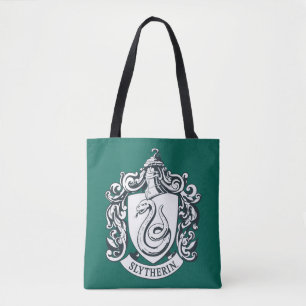 Tote Bag Harry Potter   Blason de Serpentard - Noir et Blan
