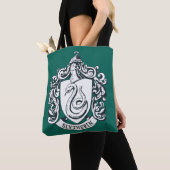Tote Bag Harry Potter | Blason de Serpentard - Noir et Blan (De près)