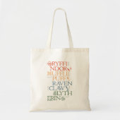 Tote Bag HARRY POTTER™ | Délicat Sketch HOGWARTS™ Maisons (Devant)