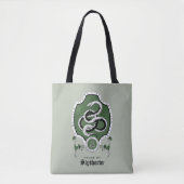 Tote Bag HARRY POTTER™ | Delicate Sketch SLYTHERIN™ Crest (Devant)