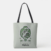 Tote Bag HARRY POTTER™ | Delicate Sketch SLYTHERIN™ Crest (Dos)