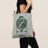 Tote Bag HARRY POTTER™ | Delicate Sketch SLYTHERIN™ Crest (De près)