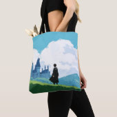 Tote Bag HARRY POTTER™ Dominant le château de Poudlard ™ (De près)