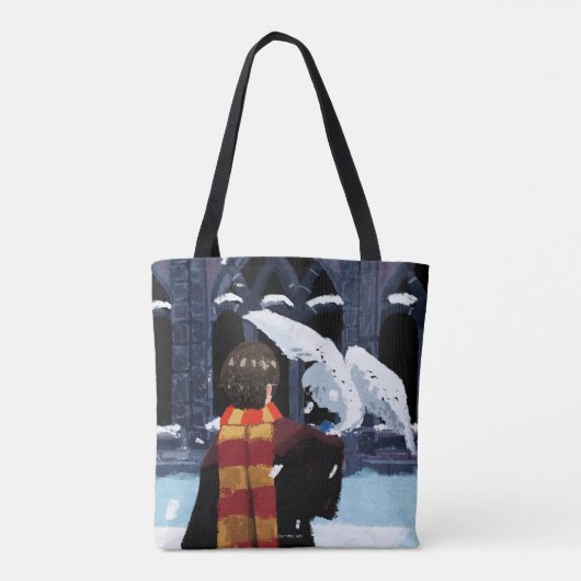 Tote Bag HARRY POTTER™ & Hedwig dans la neige (Dos)