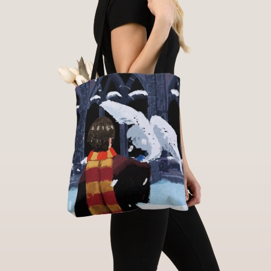 Tote Bag HARRY POTTER™ & Hedwig dans la neige (De près)