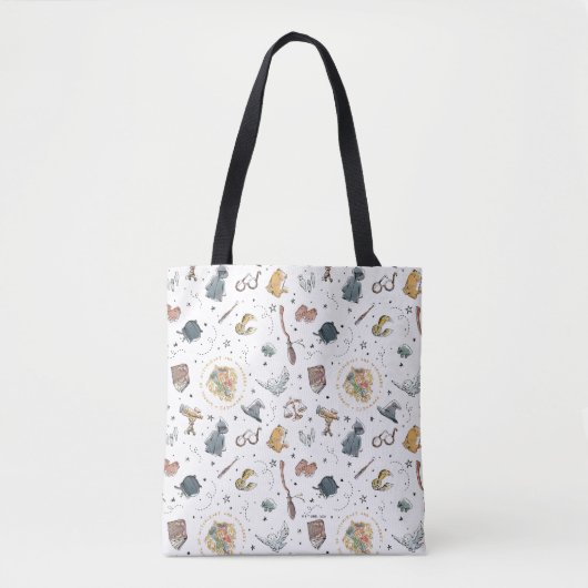 Tote Bag HARRY POTTER™ Icons Pattern (Devant)