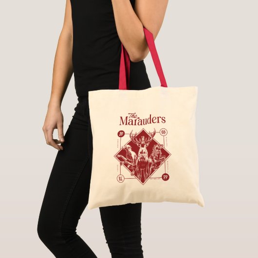 Tote Bag HARRY POTTER™ Les Marauders Animagus Graphisme (Devant (produit))
