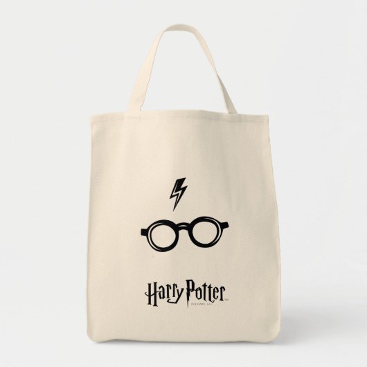 Tote Bag Harry Potter | Lightning Scar and Glasses (Devant)