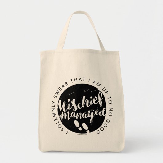 Tote Bag Harry Potter | Marauder's Map Charms Typographie (Devant)