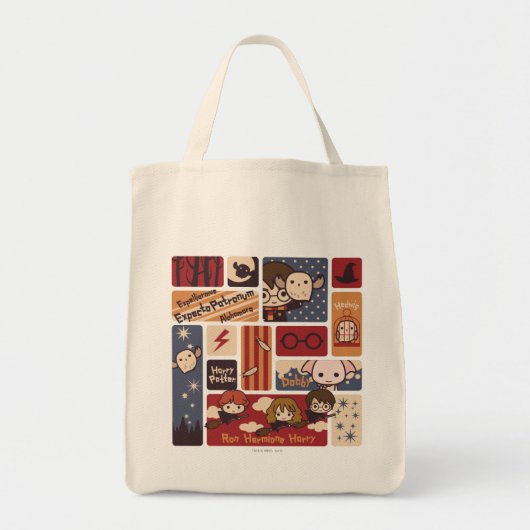 Tote Bag Harry Potter Motif des scènes de dessin (Devant)