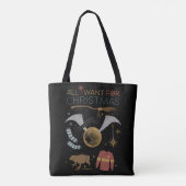 Tote Bag HARRY POTTER™ Tout ce que je veux pour Noël (Dos)