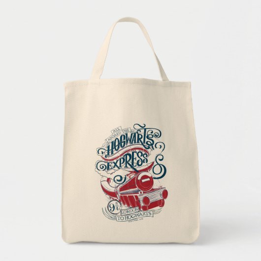 Tote Bag Harry Potter | Typographie Express Hogwarts (Devant)