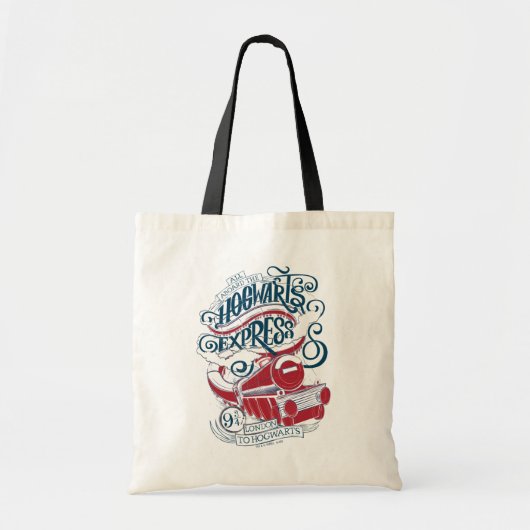 Tote Bag Harry Potter | Typographie Express Hogwarts (Devant)