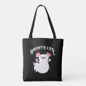 Tote Bag Haunt-O-Lotl Ghost Axolotl (Dos)