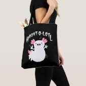 Tote Bag Haunt-O-Lotl Ghost Axolotl (De près)