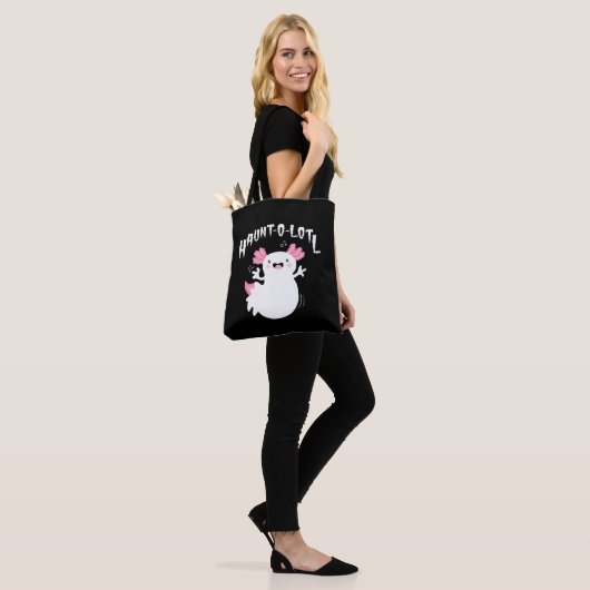 Tote Bag Haunt-O-Lotl Ghost Axolotl (Sur le modèle)