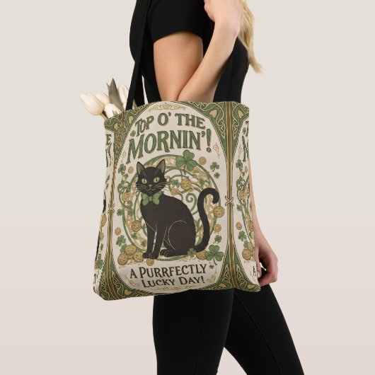 Tote Bag Haut les Matins - Fête de la Saint-Patrick (De près)