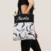 Tote Bag Haut talons noir et blanc (De près)