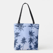 Tote Bag Hauts palmiers, ciel bleu clair. (Dos)