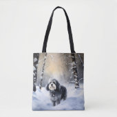 Tote Bag Havanais laissez-le neiger Noël (Devant)