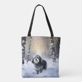 Tote Bag Havanais laissez-le neiger Noël (Dos)