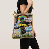 Tote Bag Hawaii Collage (De près)