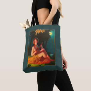 Tote Bag Hawaii Girl avec Ukulele