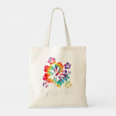 Tote Bag Hawaii Hawaiian Aloha Beaches Hibiscus Flowers Tie (Dos)