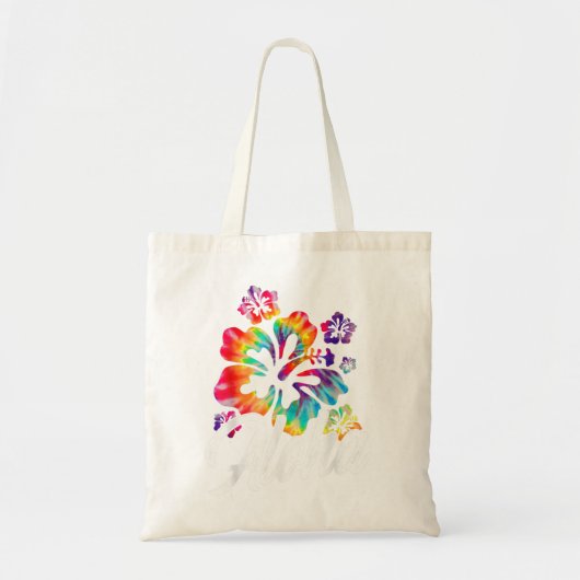 Tote Bag Hawaii Hawaiian Aloha Beaches Hibiscus Flowers Tie (Devant)