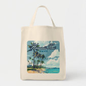 Tote Bag Hawaii Kai Honolulu Oahu Hawaii Retro (Devant)