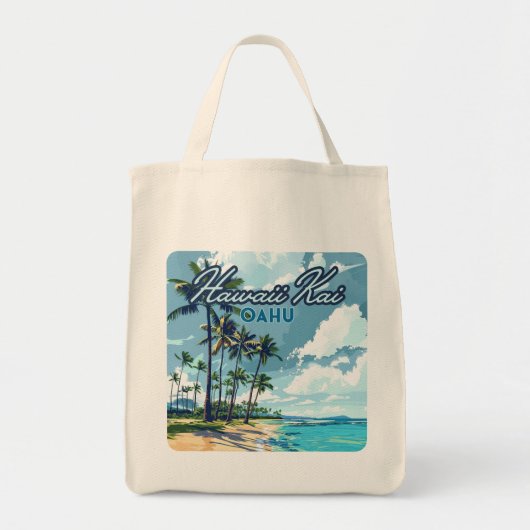 Tote Bag Hawaii Kai Honolulu Oahu Hawaii Retro (Devant)