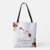 Tote Bag Hawaii State Destination Russe Mariage Monogramme (Dos)