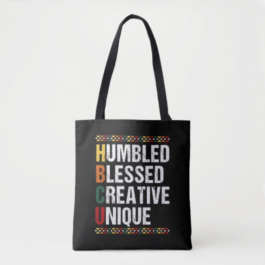 Tote Bag HBCU L'Histoire D'Un Étudiant Noir Fier (Devant)