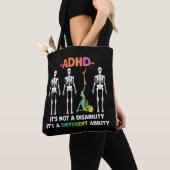 Tote Bag HDA Non Handicap Différentes Capacités Skeleton (De près)