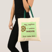 Tote Bag Hé capitaine Funny Personalized (Devant (produit))
