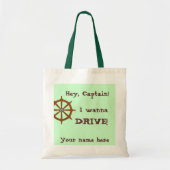 Tote Bag Hé capitaine Funny Personalized (Devant)