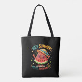 Tote Bag Hé été Bonjour Soleil Pastèque (Dos)