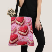 Tote Bag Heart Sandwich (De près)