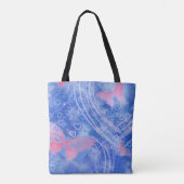 Tote Bag Hearts et Butterfly - All Over Print Tote (Dos)