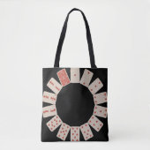 Tote Bag Hearts Playing Cards Circle (Devant)