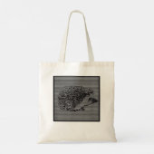 Tote Bag Hedgehog Joy Division Plaisanteries inconnues (Dos)