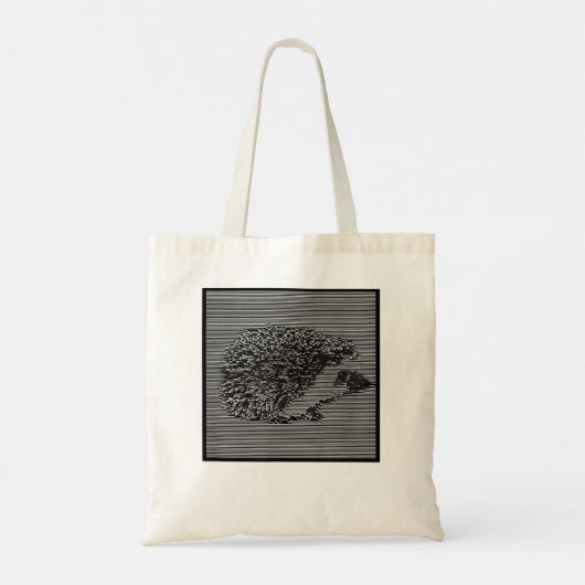 Tote Bag Hedgehog Joy Division Plaisanteries inconnues (Dos)