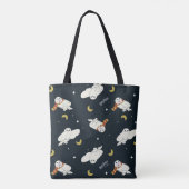 Tote Bag Hedwig Nighttime Moonlight Pattern (Dos)