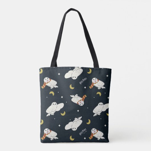 Tote Bag Hedwig Nighttime Moonlight Pattern (Dos)