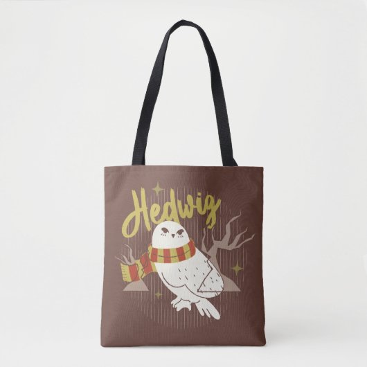 Tote Bag Hedwig Whimsical Forest Drawing (Devant)