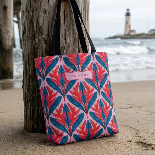Tote Bag Heliconia néon
