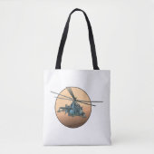 Tote Bag Hélicoptère de dessin (Devant)