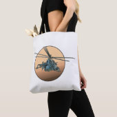 Tote Bag Hélicoptère de dessin (De près)